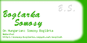 boglarka somosy business card