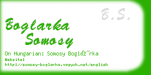 boglarka somosy business card